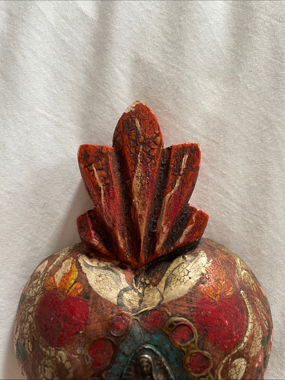 Mexican Sacred Heart  religious art - Picture 10 of 13